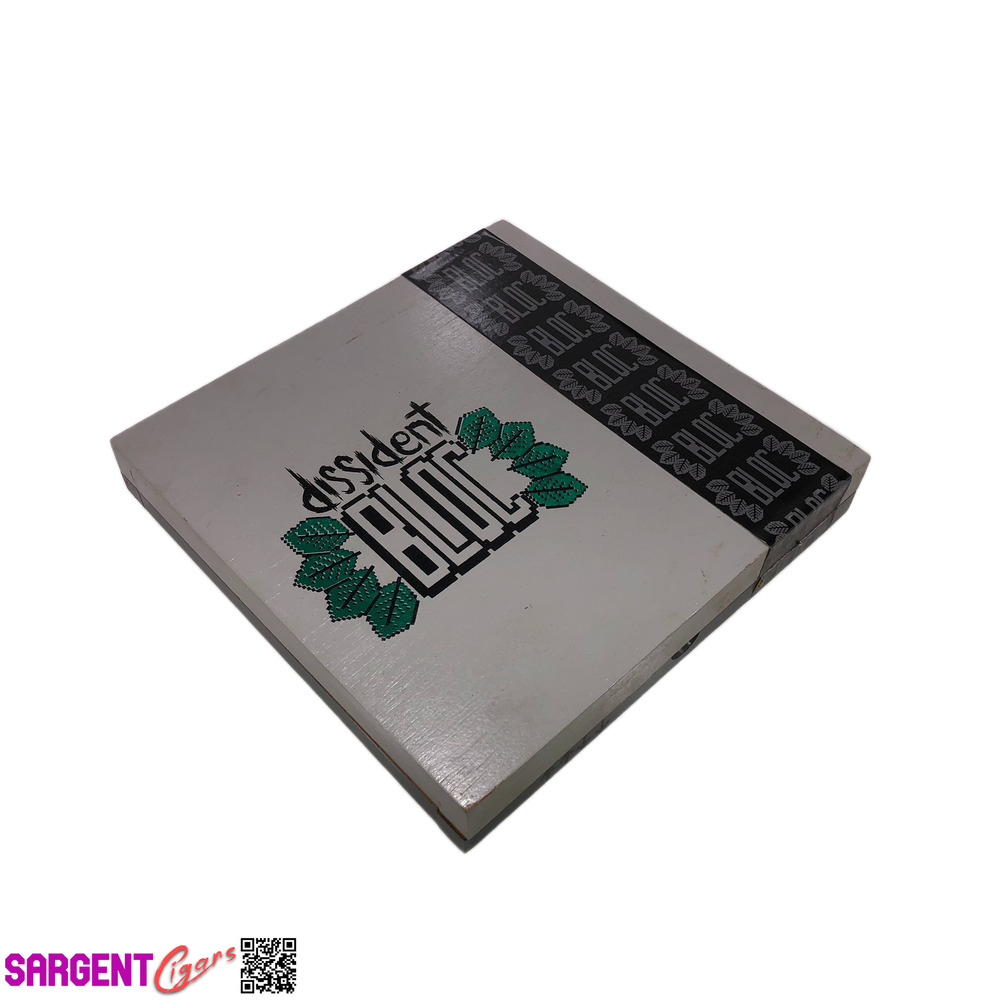Dissident Bloc Empty Wooden Cigar Box 8.5x8.25x1.75